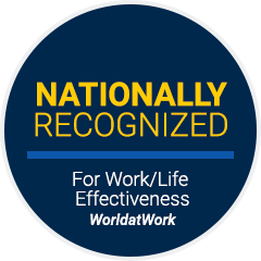 National recognized for work/life balance - WorldatWork